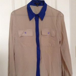 Sheer Buttoned Down Blouse